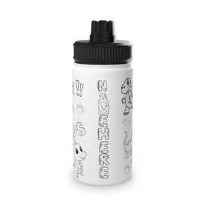 Say Grace® Color Me Stainless Steel Water Bottle, Sports Lid