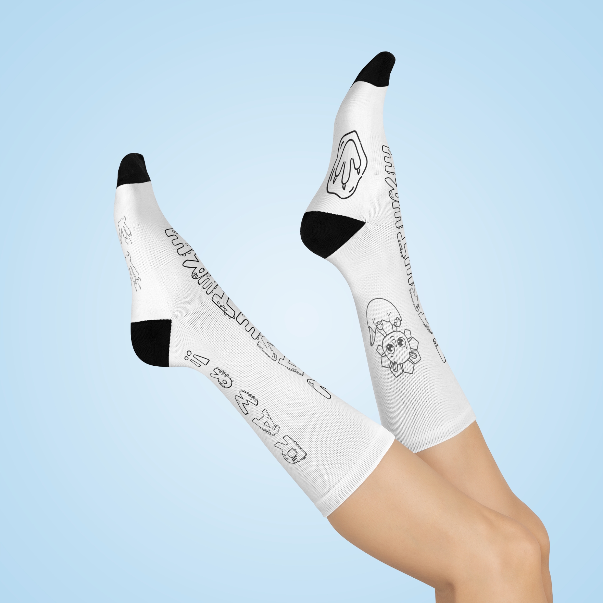 Say Grace® Cushioned Crew Socks- Dinosaur Themed
