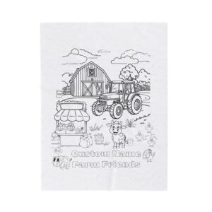 Say Grace® Color Me Farm Blanket